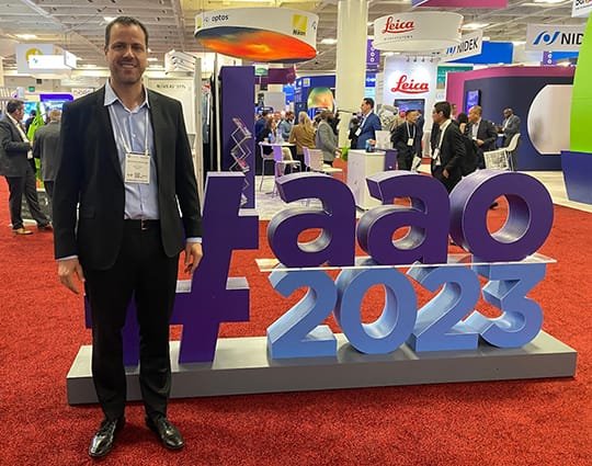 Dr. Jefferson Batista no congresso da Academia Americana de Oftalmologia (AAO) de 2023